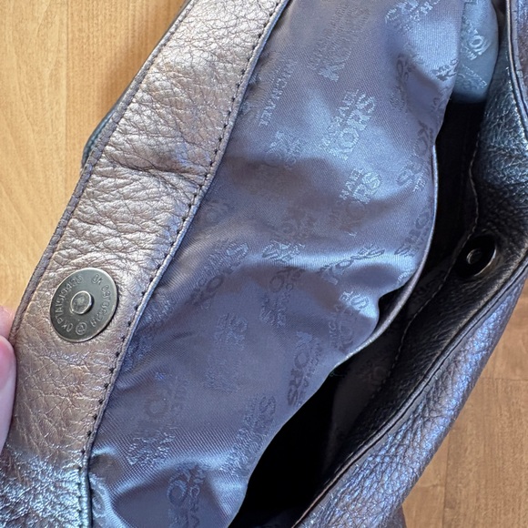 Michael Kors Metallic Gray Bag - Picture 4 of 4